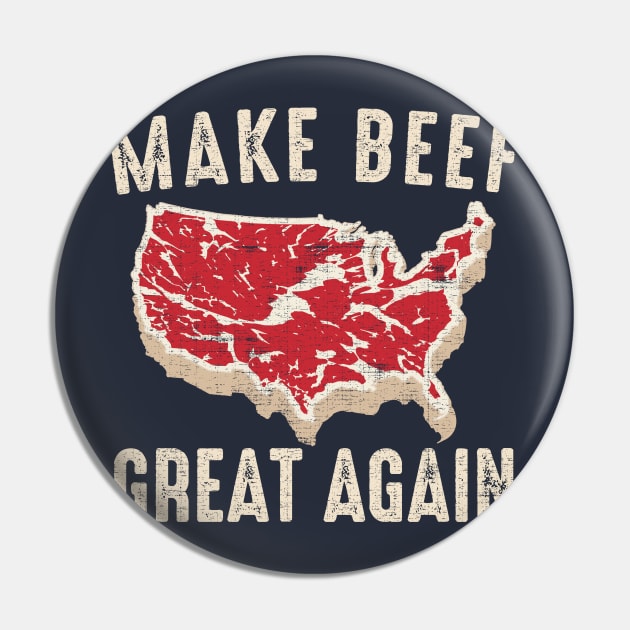 Make Beef Great Again American BBQ Party Pin by Designkix