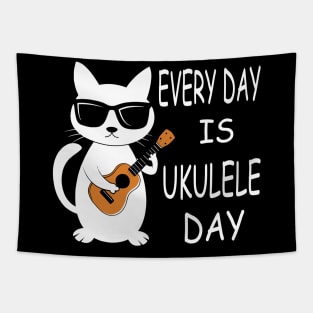 Every Day Is Ukulele Day Tapestry