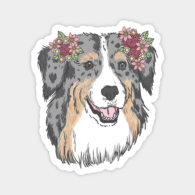 good girl - Australian shepherd dog Magnet by pupperoni