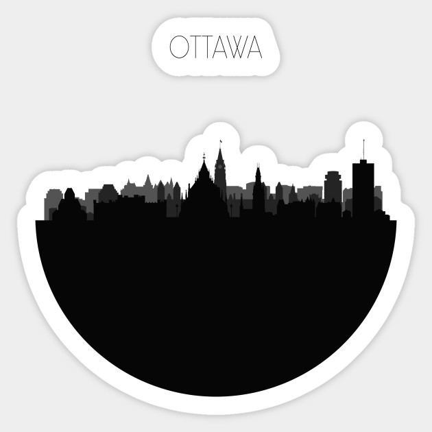 Ottawa Skyline Ottawa Sticker Teepublic
