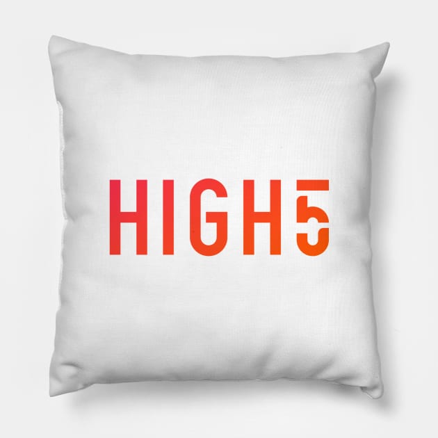 High5 logotype - dégradé Pillow by sylvaindrolet