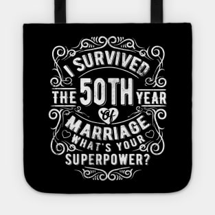 Funny Wedding Anniversary Gift 50 years Wedding Marriage Gift Tote