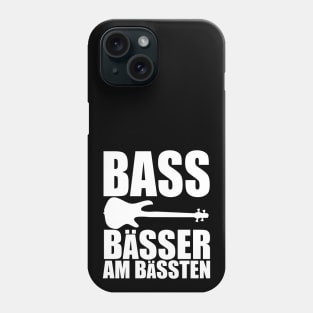 BASS BAESSER AM BAESSTEN funny bassist gift Phone Case