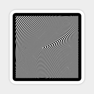 Spiril optical illusion Magnet