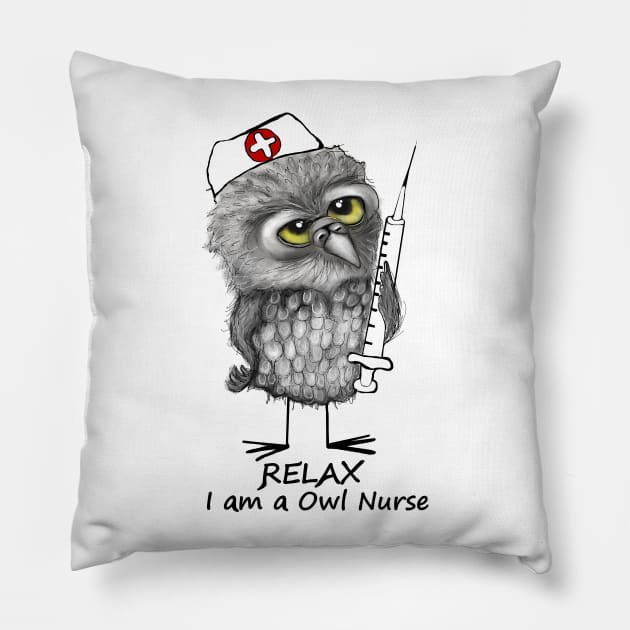 Owl Nurse Pillow by msmart