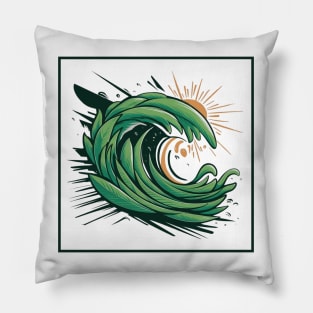 GREEN WAVE Pillow