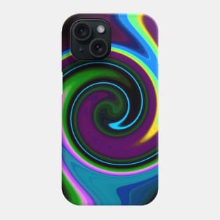 Swirl Retro Blue Phone Case