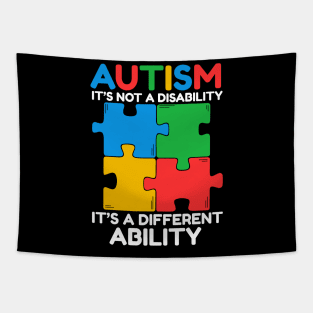 Autism is not a Disability its a different Ability Tapestry