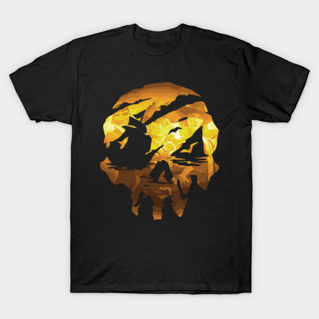 Sea of Thieves Golden Skull - Sea Of Thieves - T-Shirt