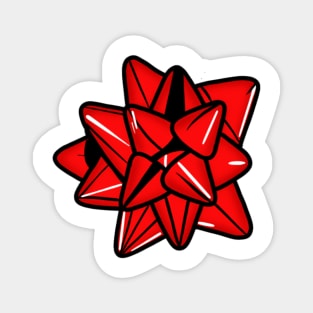 Christmas Bow (red) Magnet