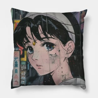 Anime Retro Vintage Art City 70s 80s 90s Pillow