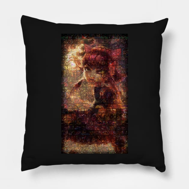 Annie Mosaic Portrait 1 Pillow by nowtfancy