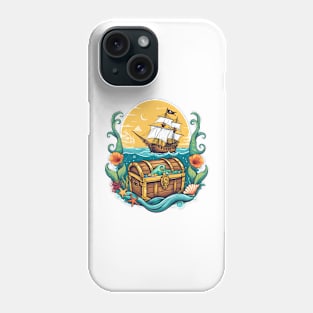 Pirate Ship and Treasure Phone Case