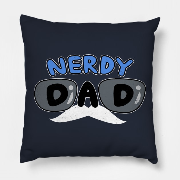 Nerdy Dad Pillow by Originals by Boggs Nicolas