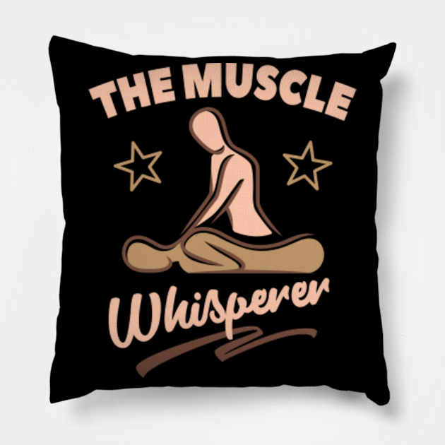 Muscle Whisperer Massage And Physical Therapist Therapy Pillow Teepublic Uk 0645