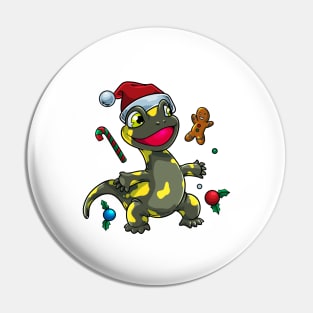 Sweet Christmas fire salamander Pin