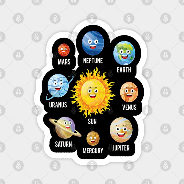 Planets Universe Astronomy Science Solar System Magnet by cranko