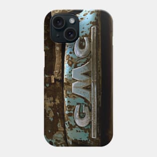 Rusty GMC logo - 1947 Panel truck Phone Case