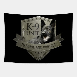 K-9 Unit  -Police  Unit- German Shepherd Tapestry