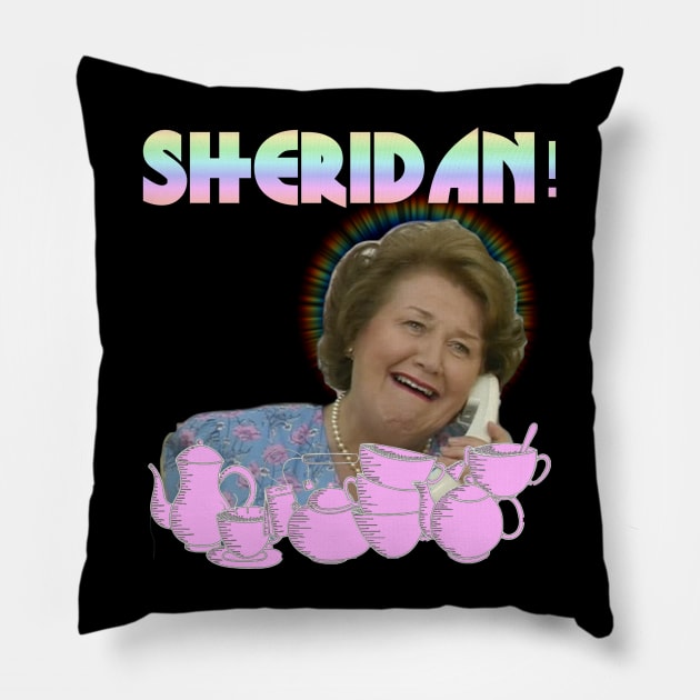 hyacinth bucket Pillow by jeremiahm08