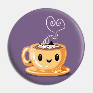 Happy Halloween Hot Chocolate Pin