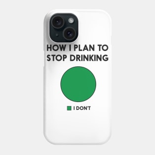 Plan to stop drinking Phone Case