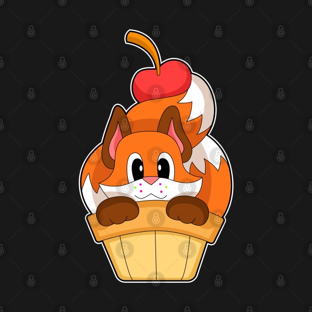 Fox Ice cream cone Cherry by Markus Schnabel