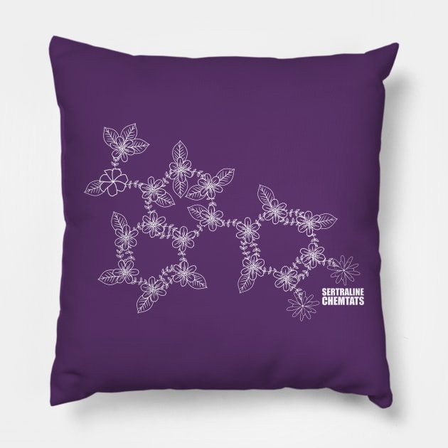 Sertraline / Zoloft Pillow by chemtats