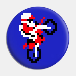 Excite Bike 8bit video game Pin