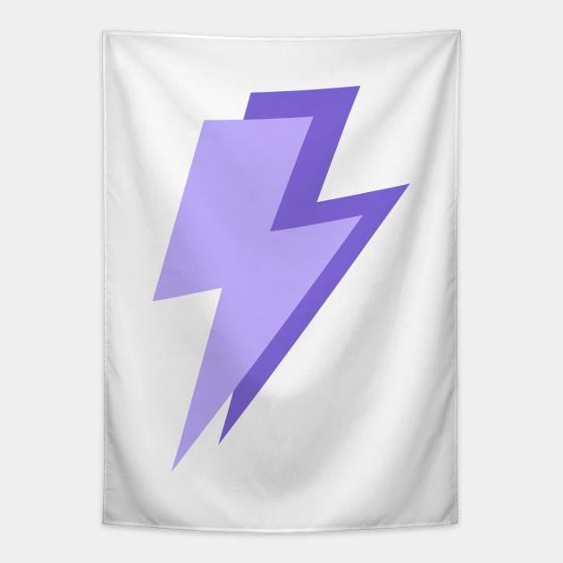 Double Purple Lightning Bolts Tapestry by OneThreeSix