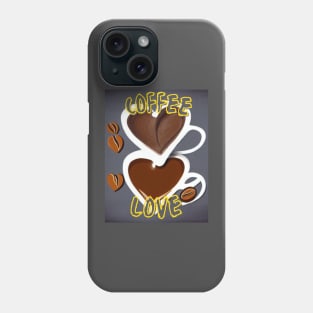 Coffee Love Yellow Phone Case