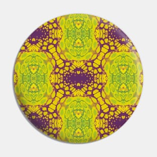 Sort of Psychedelic Purple and Pea Green Pattern - WelshDesignsTP004 Pin