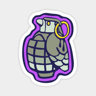 Pigeon Grenade illustration Magnet