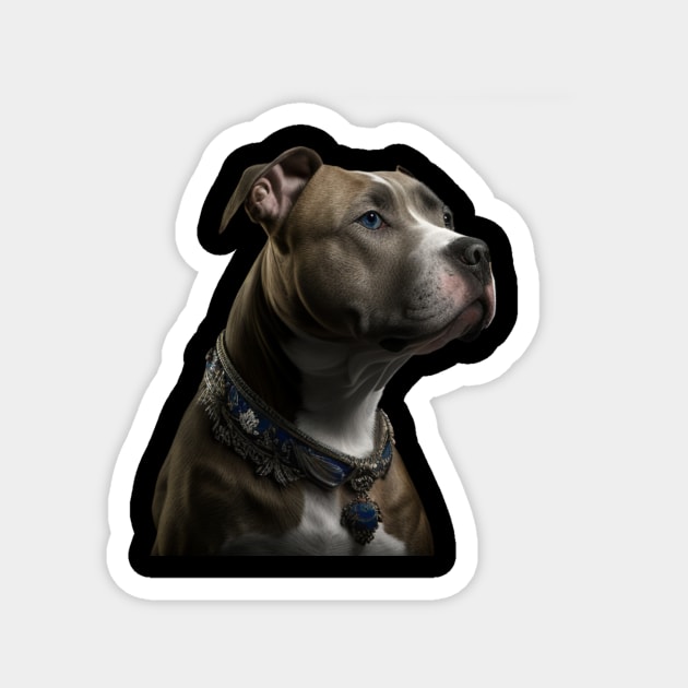 Blue Nose Pitbull Excellence: American Staffordshire Magnet by IamActiveDog