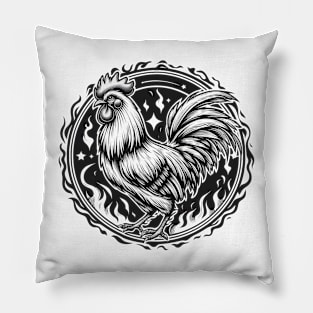 Rooster T-shirt Pillow