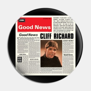 Cliff Richard Good News Album Cover Pin