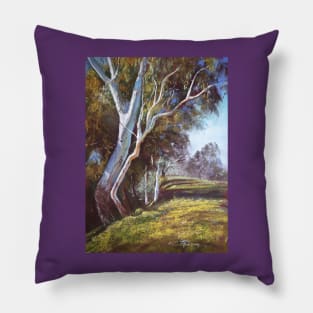 'River Bank Bends' Pillow