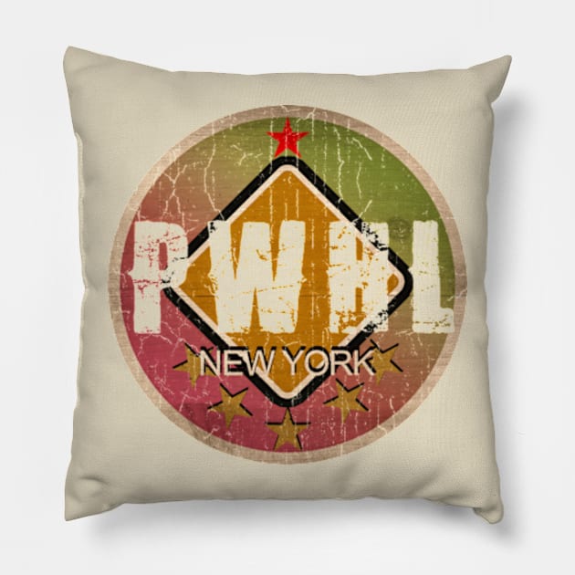 PWHL - NEW YORK - VINTAGE Pillow by Kokogemedia Apparelshop