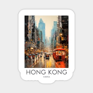 An Impressionist Painting of Hong Kong - China Magnet