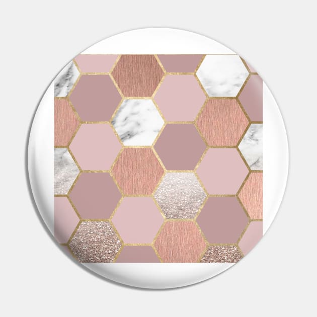 Indulgent desires rose gold marble Pin by marbleco