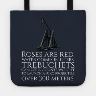 Funny Medieval History Trebuchet Catapult Valentines Day Tote