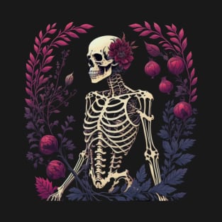 Floral Skeleton T-Shirt