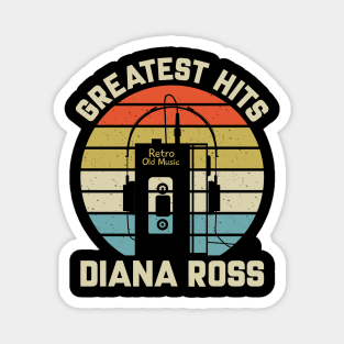 Greatest Hits Diana Retro Walkman Ross Vintage Art Magnet