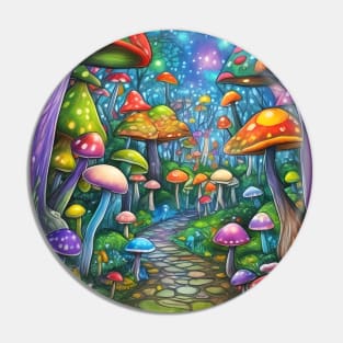 Magical Mushroom Forest Pin