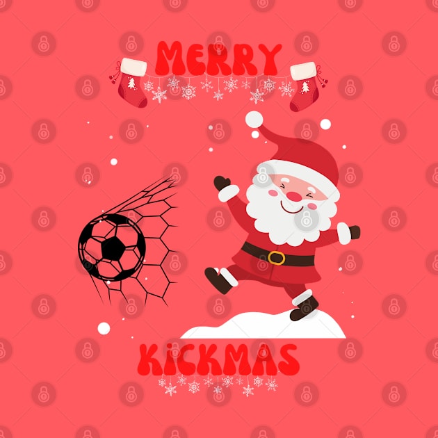 Merry kickmas - Christmas football and soccer santa by Rubi16