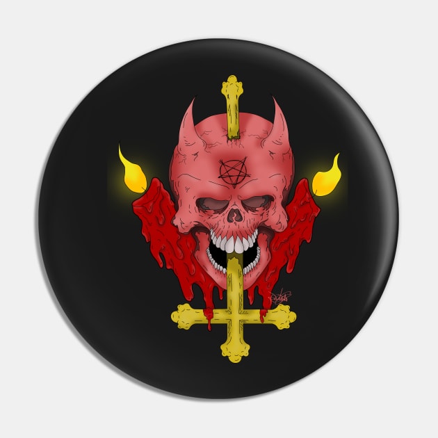 Pure Evil Pin by schockgraphics