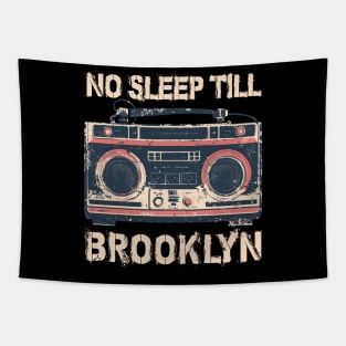No Sleep Boombox Vintage Tapestry