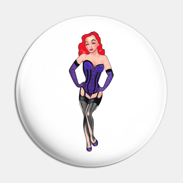 Redhead Pin by SeymourArt