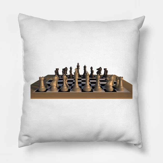 chess-16 Pillow by North19