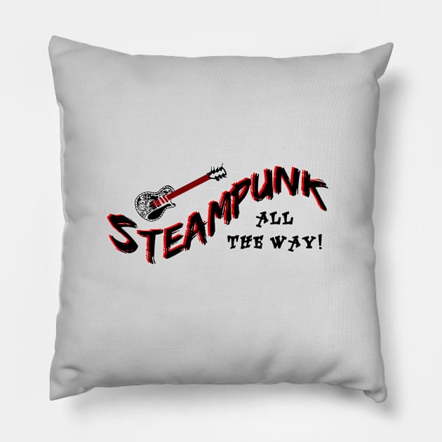 Steampunk all the way Pillow by artsytee